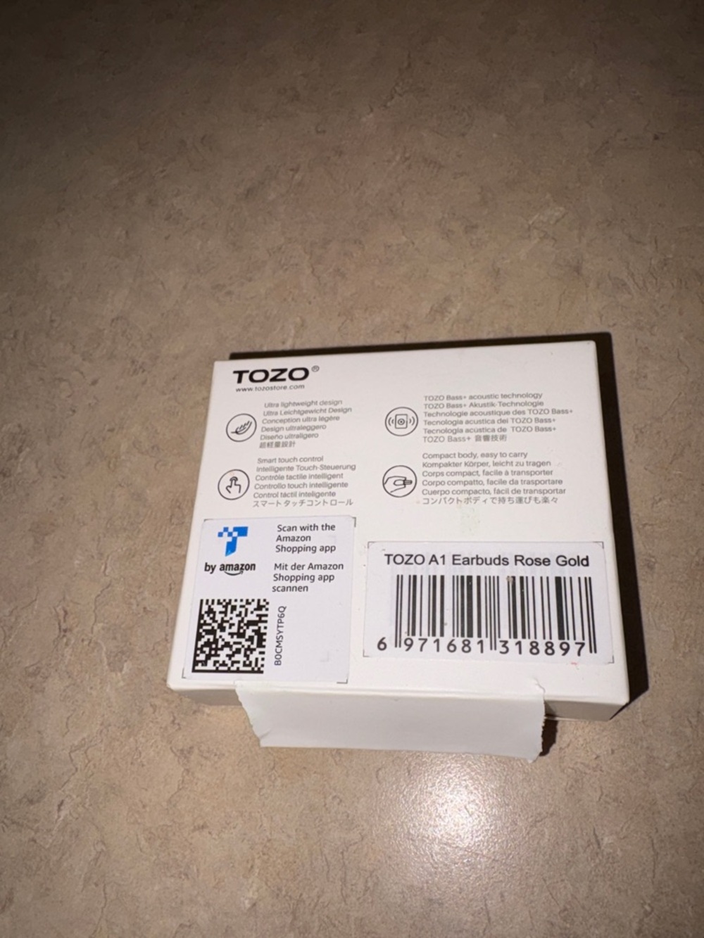 TOZO A1 True Wireless Earbuds - Rose Gold - Picture 2 of 6